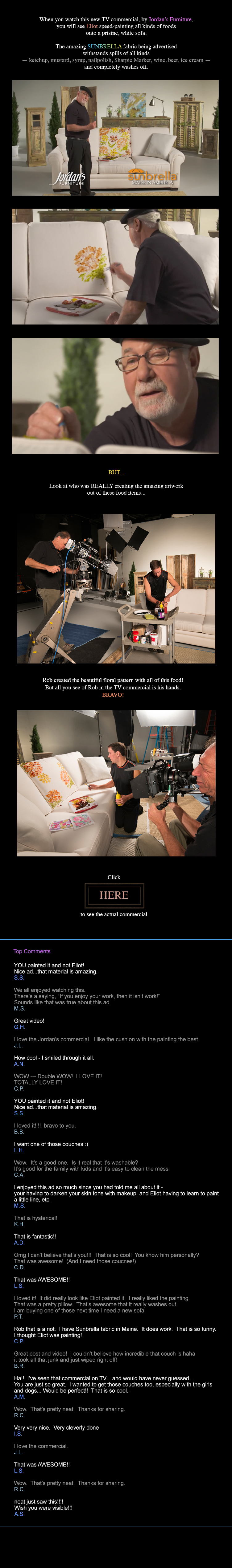 "Rob's" Jordan's Furniture TV Commercial